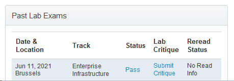 06-11 Latest CCIE EI Lab Pass