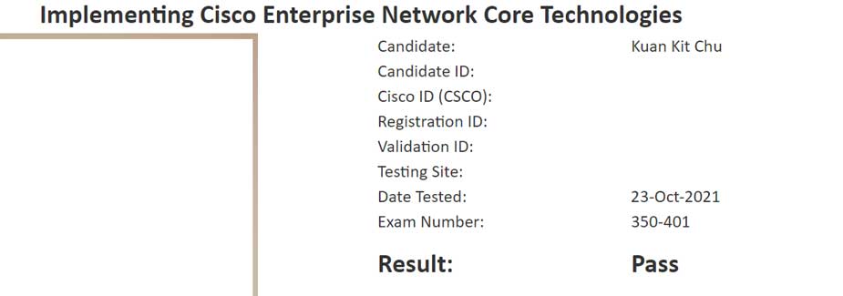 211025 Latest CCNP 350-401 Exam Pass